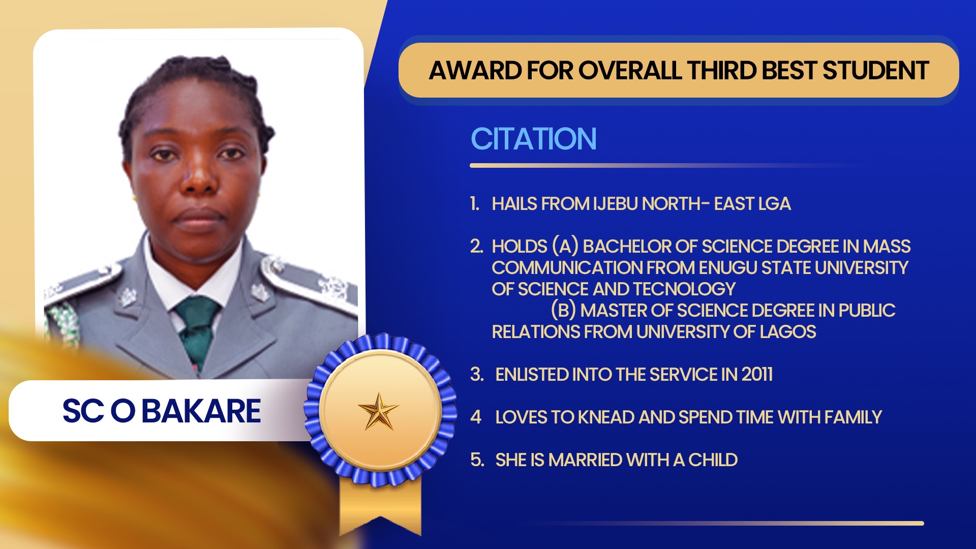 SC O BAKARE