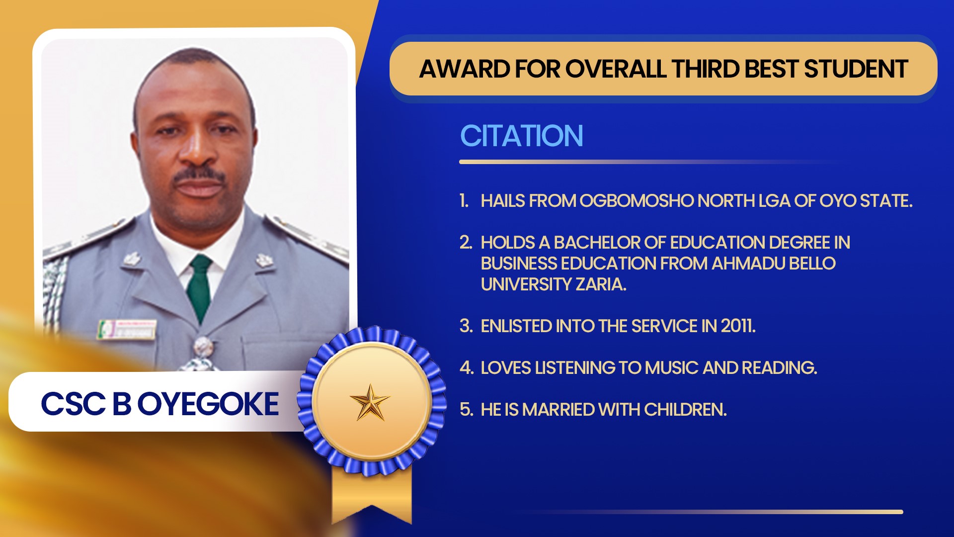 B OYEGOKE